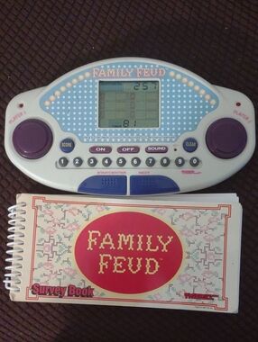 Tiger Electronics Family Feud Handheld Game - White & Blue